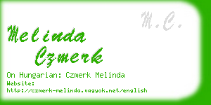 melinda czmerk business card